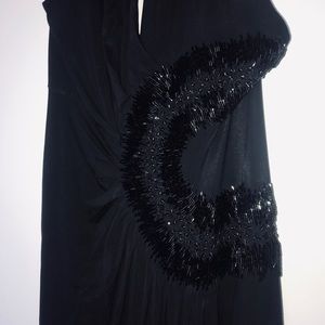 Roberto Cavalli long beaded bare back gown